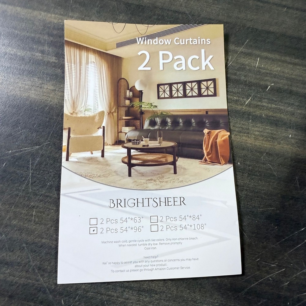 BRIGHTSHEER Window Curtains 2 Pack Beige Linen Blend Grommet Top Light Filtering